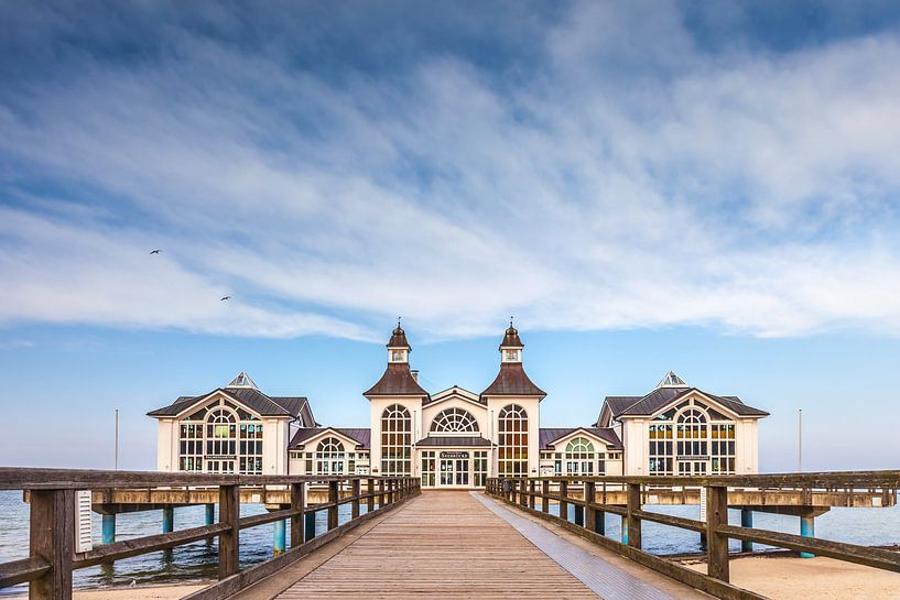 Pier of Sellin on the island of Rügen, Baltic Sea by Christian Müringer