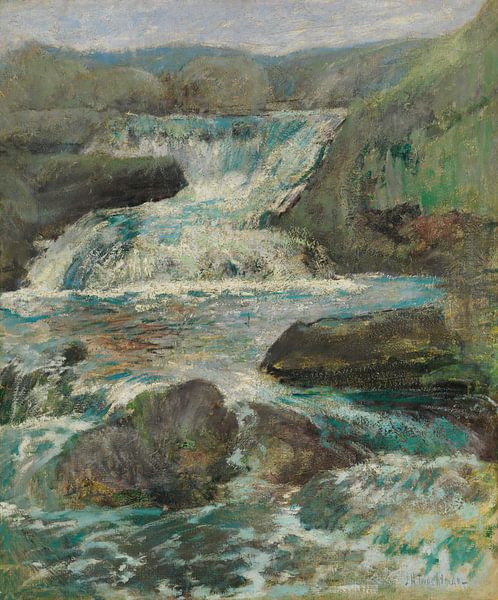 John Henry Twachtman-horse-neck waterfalls by finemasterpiece