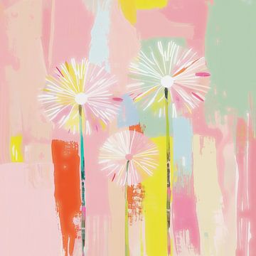 Pastel Pusteblumen in der Stadt von Floral Abstractions