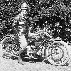 Trotse eigenaar van een Moto Guzzi C4V 1925