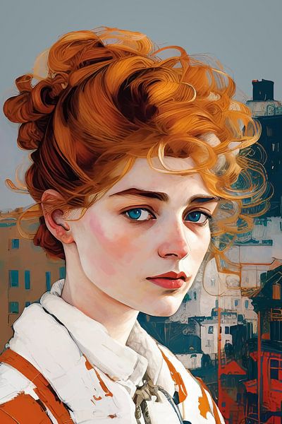 Elena, digital painting von Mariëlle Knops, Digital Art