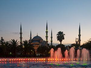 Blauwe Moskee Istanbul Istanbul Turkije van Sjoerd van der Wal Fotografie