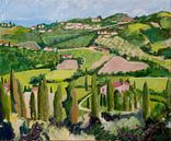 Landscape Carmignano Tuscany Italy by Antonie van Gelder Beeldend kunstenaar thumbnail