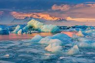 Sunrise Jökulsárlón, Iceland by Henk Meijer Photography thumbnail