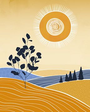 Summer landscape in the morning by Tanja Udelhofen