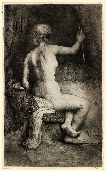 Rembrandt van Rijn, Woman with the Arrow by Rembrandt van Rijn