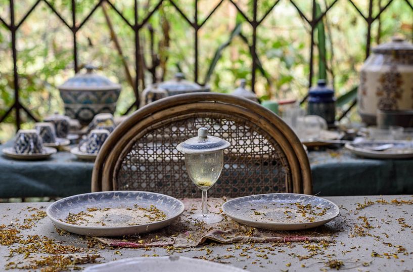 Table arrangement for Princess Wilayat by Leonie Broekstra