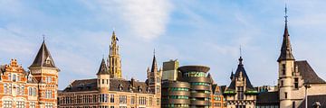 Panorama d'Anvers avec la cathédrale Notre-Dame sur Werner Dieterich