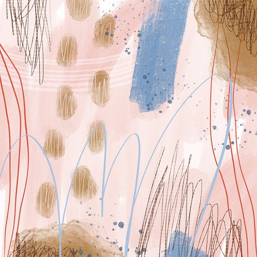 Pretty Pastelly, peinture abstraite moderne