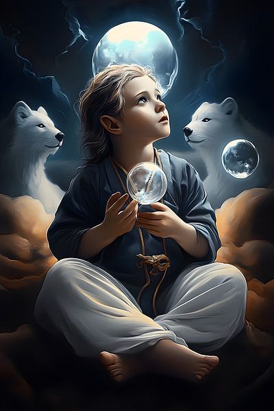 Mondkind der Zwillingswächter von Vythryd Arts