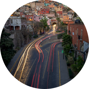 Licht lijnen Mexicaanse stad