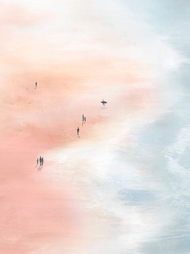 Roze zandstranden II, Isabelle Z van PI Creative Art