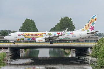 Transavia Boeing 737-800 beim Rollen zur Startbahn. von Jaap van den Berg