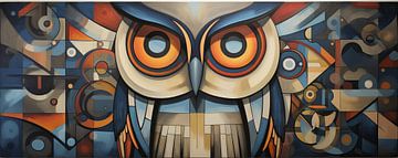 Oiseau : Owl Modern sur Blikvanger Schilderijen