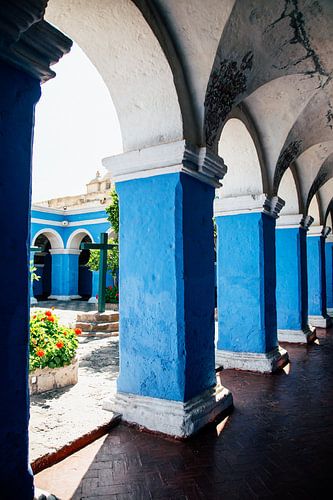 View through the Santa Catalina Monastery Arequipa Peru