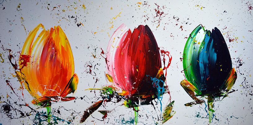 Tulips by Gena Theheartofart