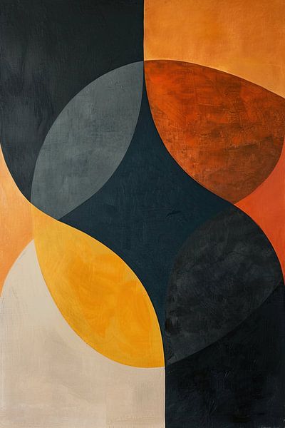 Modern Geometric minimalist painting by Modern Collection