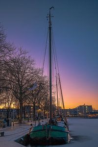 Winter aan de Piushaven