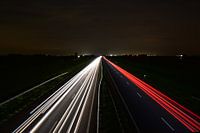 Westerscheldetunnelweg in de avond
