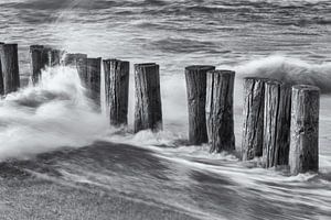 Brise-lames sur la plage de Burgh-Haamstede-2