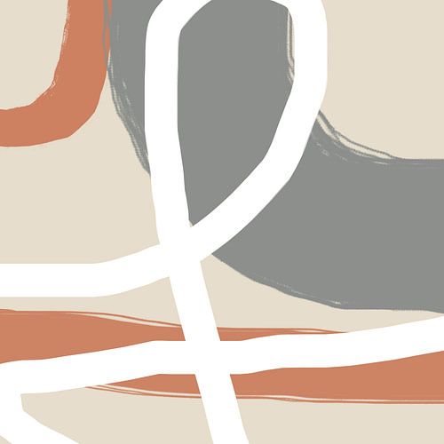 Moderne abstracte kunst - Lijnen en vormen 1