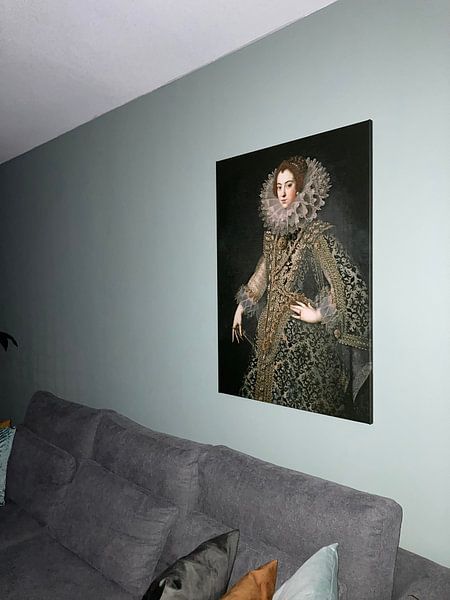 Customer photo: Queen Elizabeth of Bourbon, on canvas