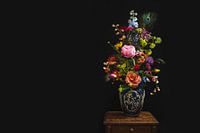 Bloemen in vaas, flowers in a vase.