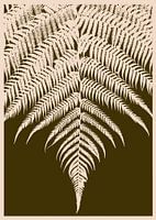 Feuille de fougère marron