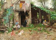 An Inner Courtyard by Antonije Lazovic thumbnail