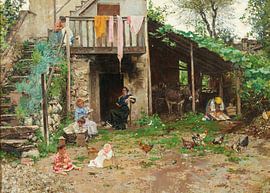 Ein Innenhof von Antonije Lazovic