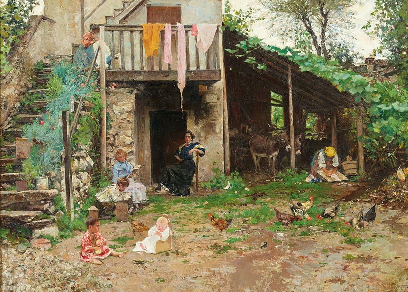 An Inner Courtyard by Antonije Lazovic