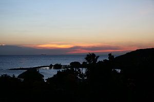 Caribische zonsondergang