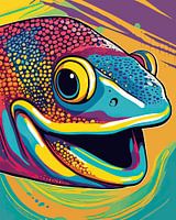 Couleurs ondulantes : L'anguille européenne du Pop Art