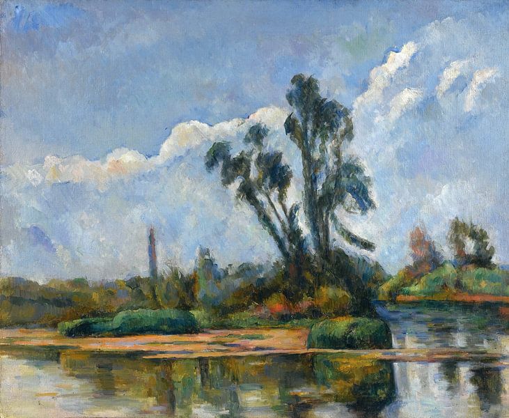 Paul Cézanne, la rivière, 1881 van Atelier Liesjes