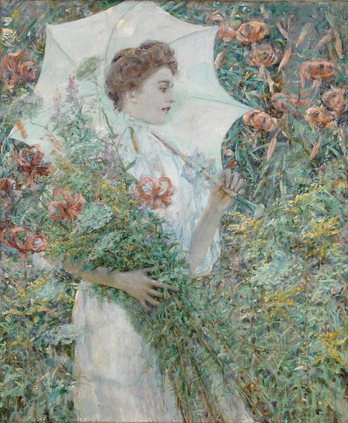 Der weiße Sonnenschirm, Robert Reid von Meisterhafte Meister