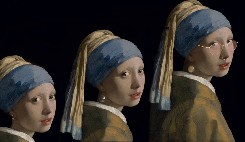 Girl with the pearl is growing up van Digital Art Studio