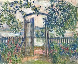 Das Gartentor von Vetheuil, Claude Monet
