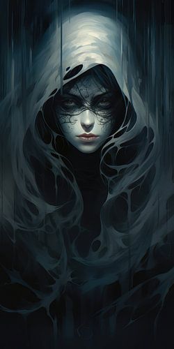 Halloween vampire look with beautiful woman