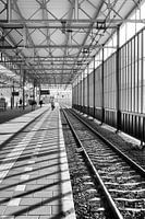 Eindhoven Architecture in black and white. Eindhoven railway station.