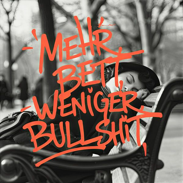 Schlafen von Poster Art Shop