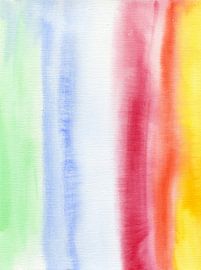 Stripes Aquarel by Esther  van den Dool