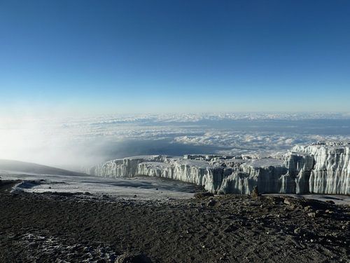 Gletsjer op de Kilimanjaro