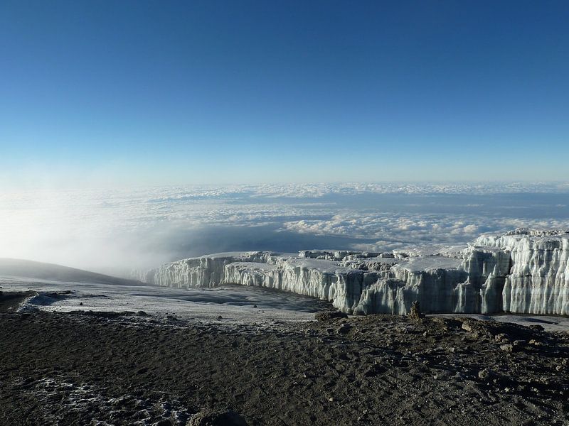 Gletsjer op de Kilimanjaro par Dempsey Cappelle