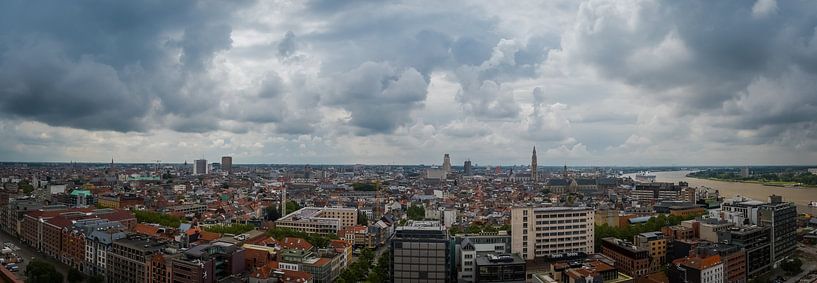 Skyline Antwerpen van Leanne lovink