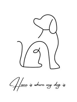 Home is where my dog is von ArtDesign by KBK