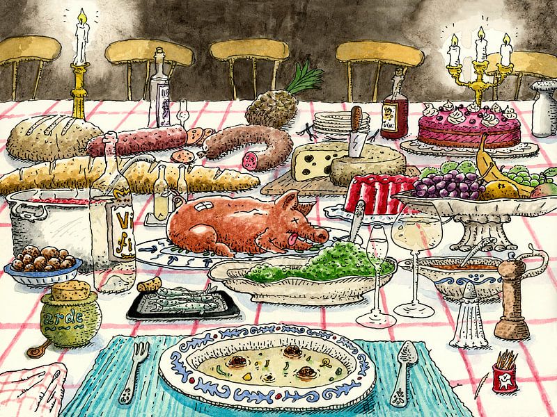 Un repas copieux par Studio Zandman