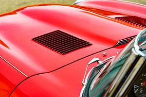 Détail des lamelles du capot de la Jaguar E-Type Roadster sur Sjoerd van der Wal Photographie