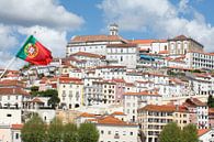 Oude stad, Coimbra, Portugal, stad, vlag van Torsten Krüger thumbnail