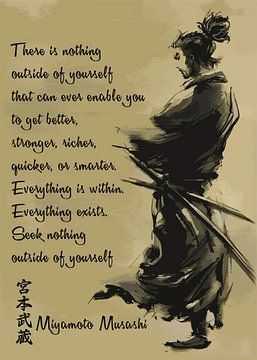 SAMURAI Japan Quote Miyamoto by Kaua Araujo