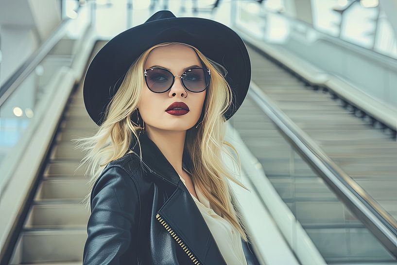 Fantasie Porträt Frau von Egon Zitter